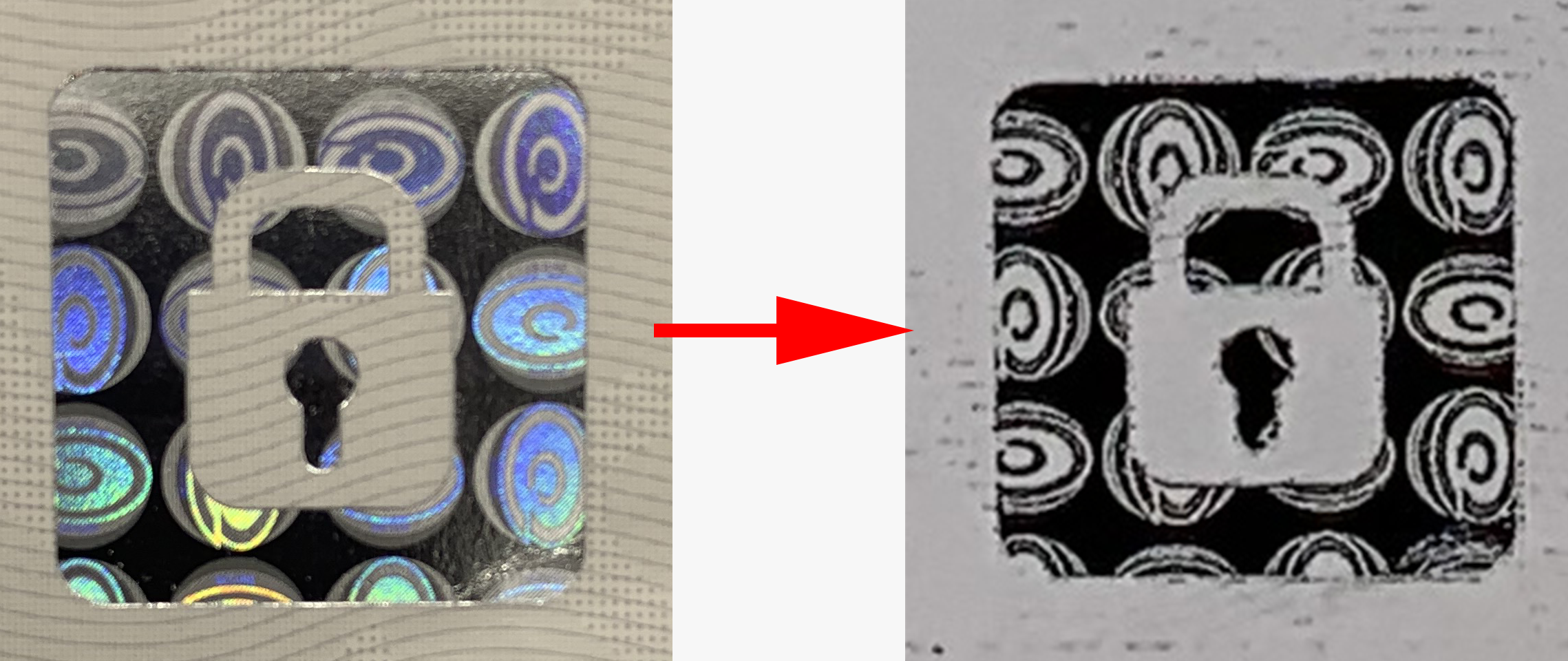 secure paper integrated hologram